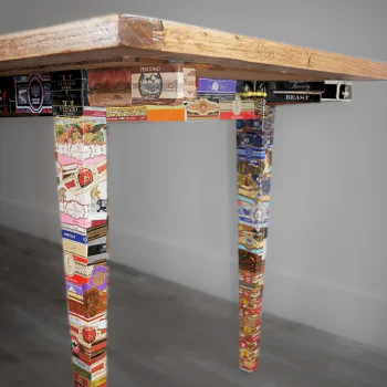 Table basse marquetée