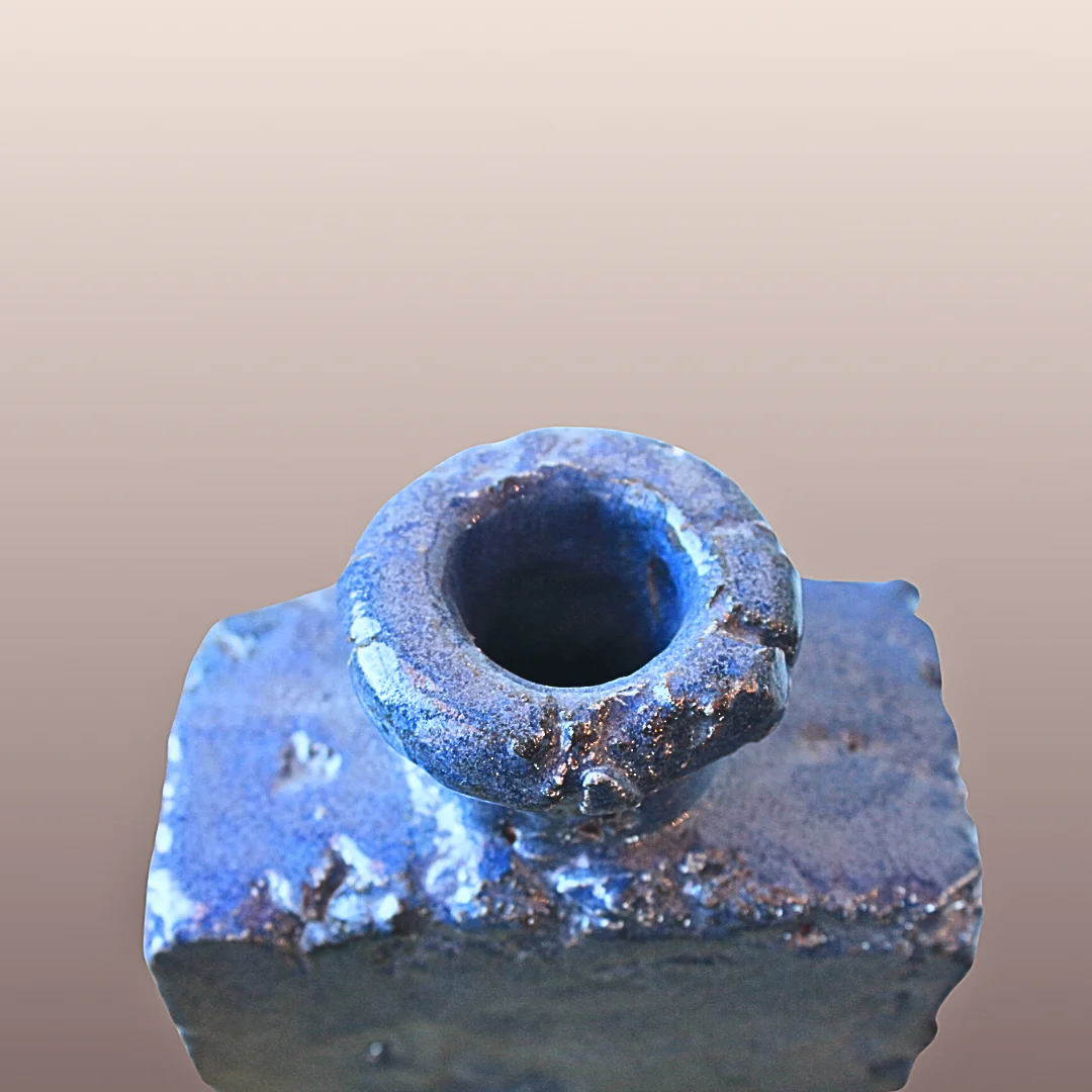 Bouteille céramique Bleu Marbré – Image 3