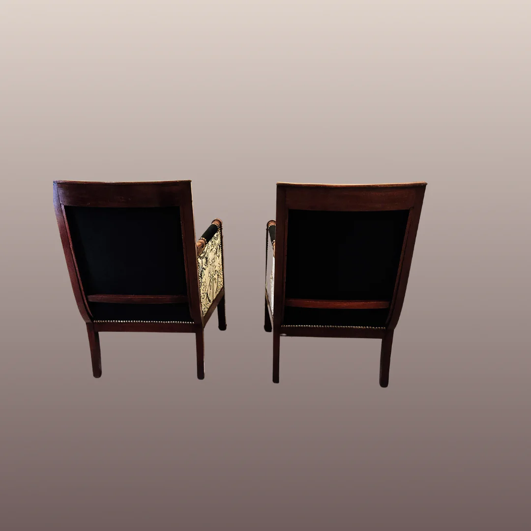 Le Duo- Fauteuils Bergères Empire – Image 4