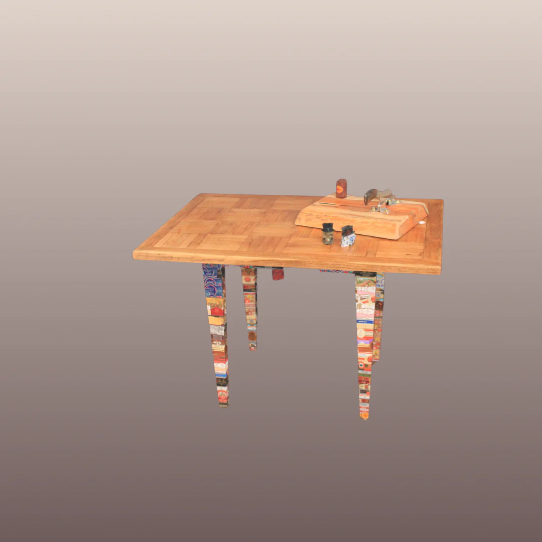 Table basse marquetée année 50 – Image 2