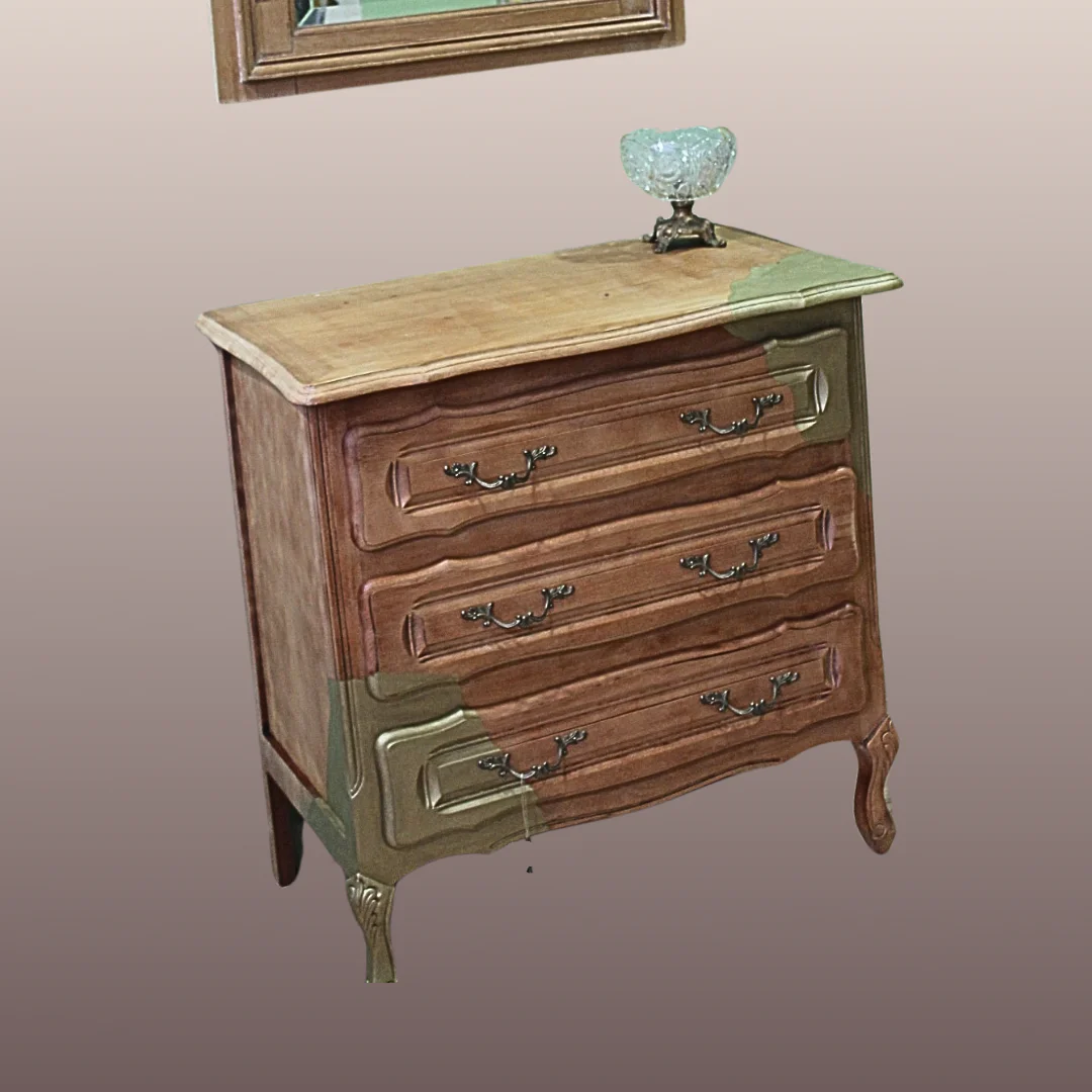Meuble Commode style Louis XIV OR – Image 2