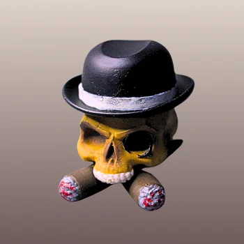 Repose cigare Chapeau melon Double cigare