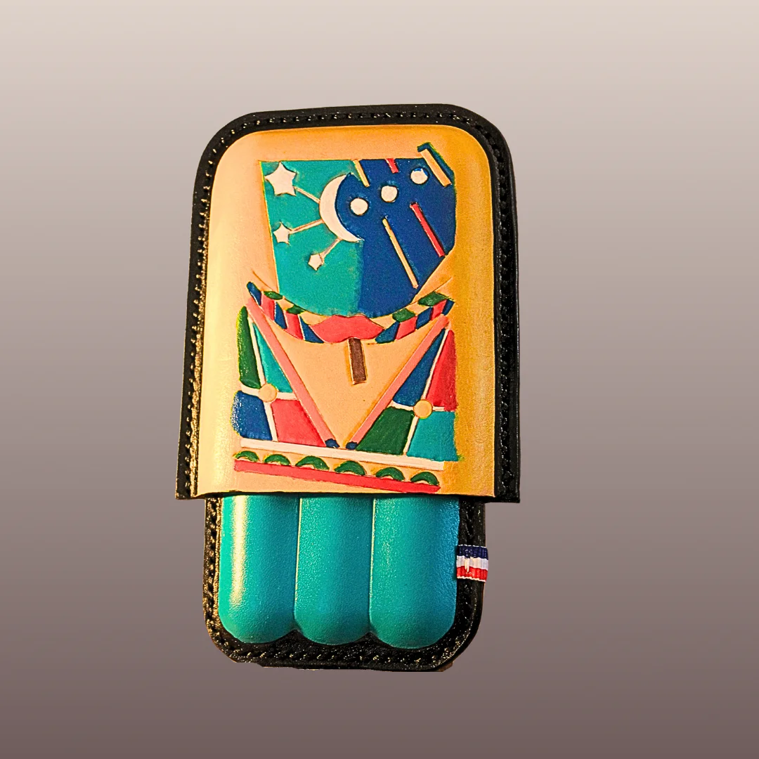 Etui en cuir 3 cigares "Cigarez Moi" – Image 2