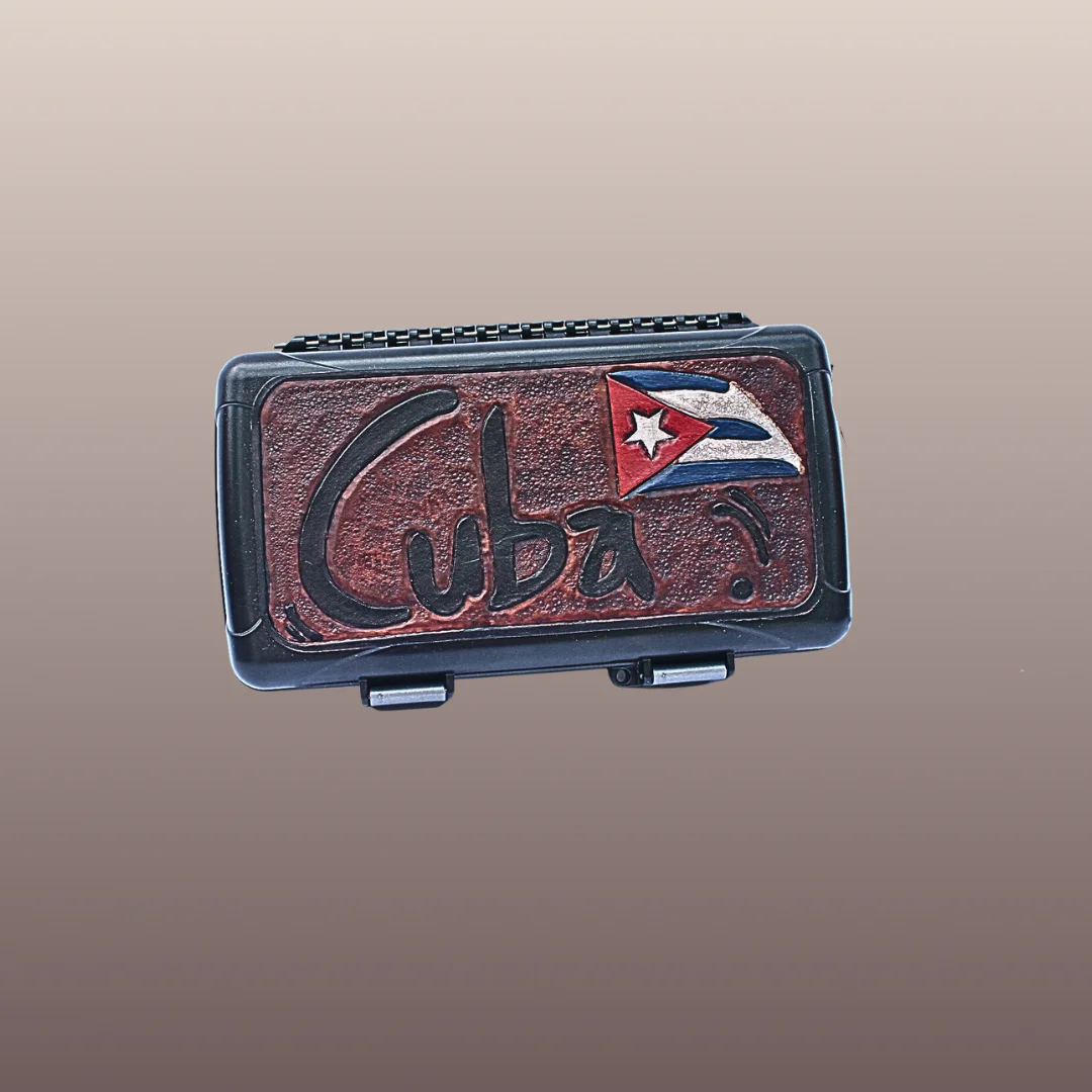 Cave de voyage en Cuir Customisée CUBA