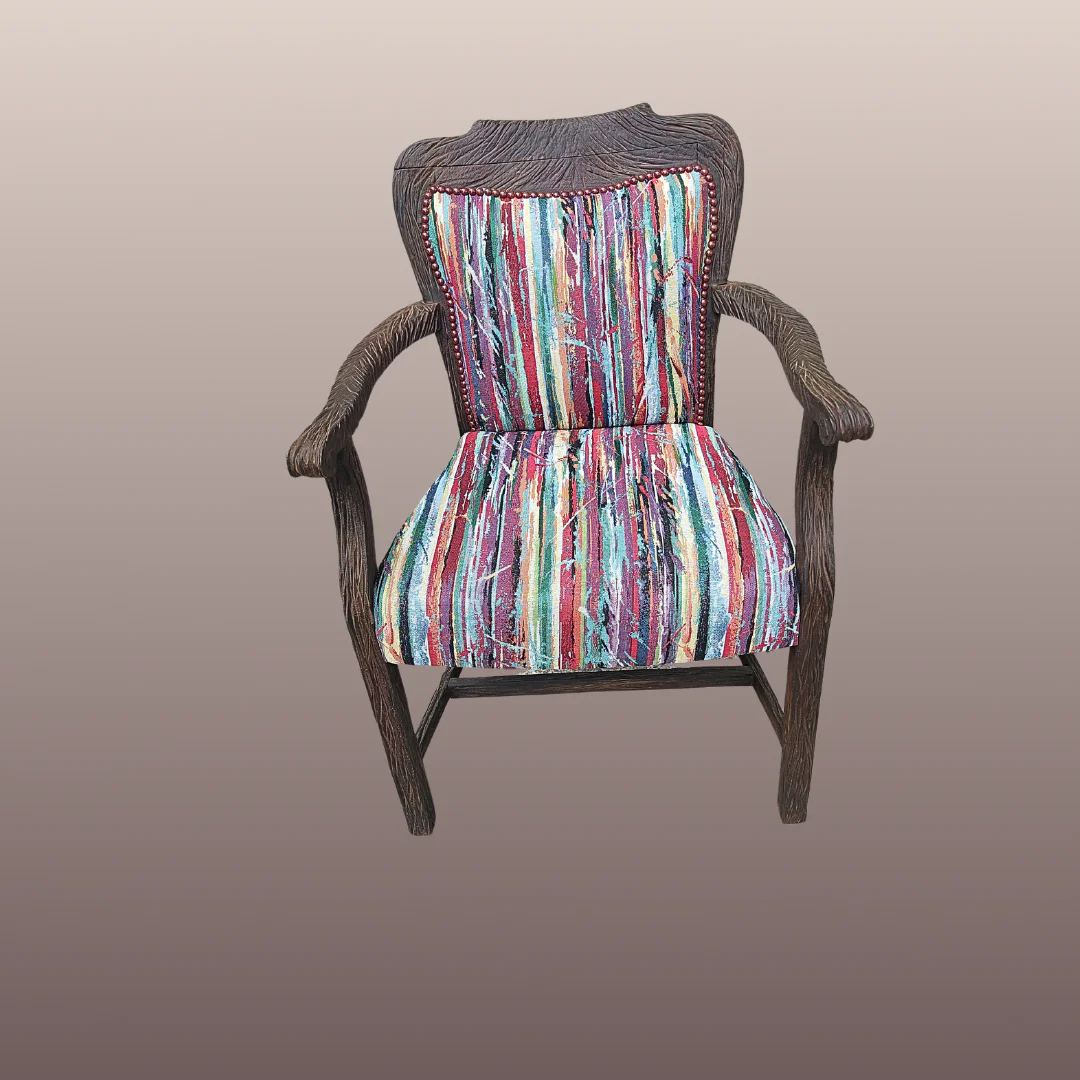 Fauteuil Bois Sculpté – Image 3